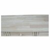 International Concepts Rectangle Tuscan Console Table, 70 in W X 17 in L X 30 in H, Wood, Unfinished OT-17S